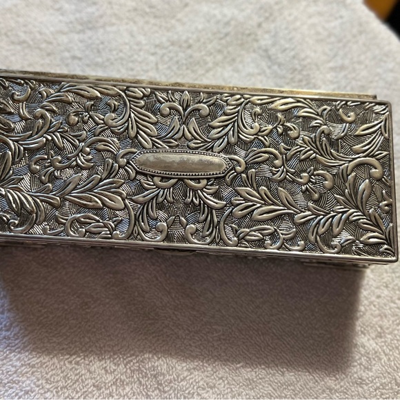 VINTAGE AUTHENTIC GODINGER MIRRORED JEWELRY BOX - Picture 3 of 9